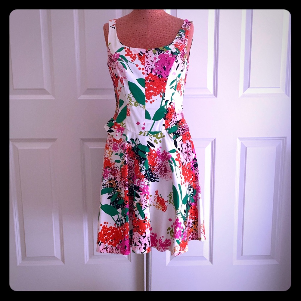 Floral cotton tank dress